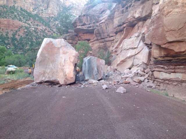 Rock Slide in Zion- Update